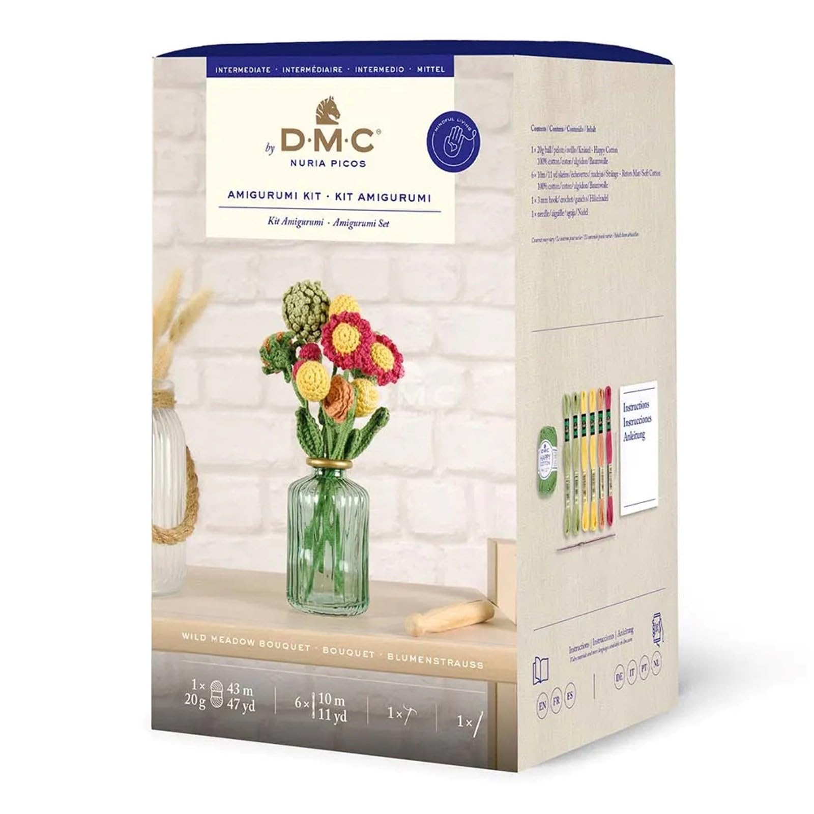 dmc-moulin-wiesenstrau-amigurumi-set-mittel image 1