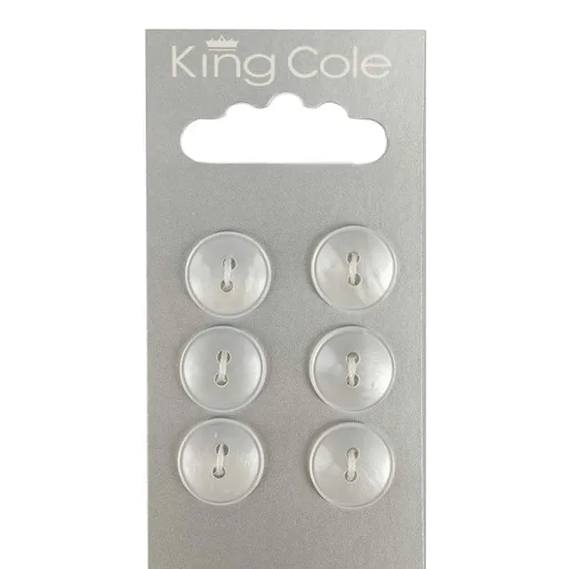 king-cole-haberdashery-round-plastic-button-kn-pfe-transp-mittel image 1