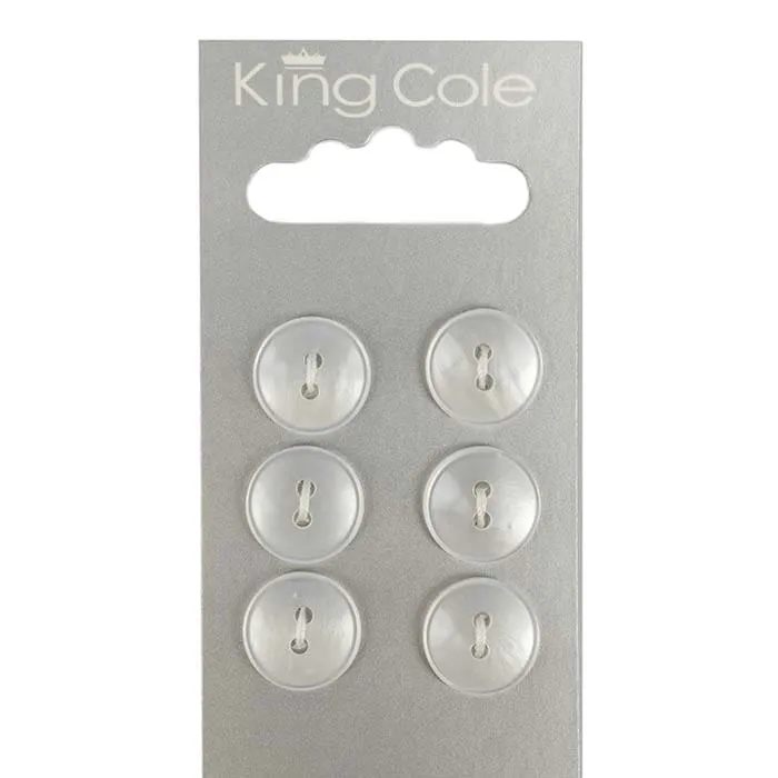 king-cole-haberdashery-round-plastic-button-kn-pfe-transp-mittel image 1