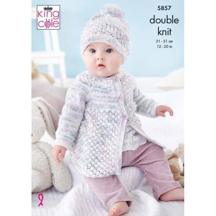 king-cole-patterns-5857-strickanleitung-baby-mantel-dk image 1