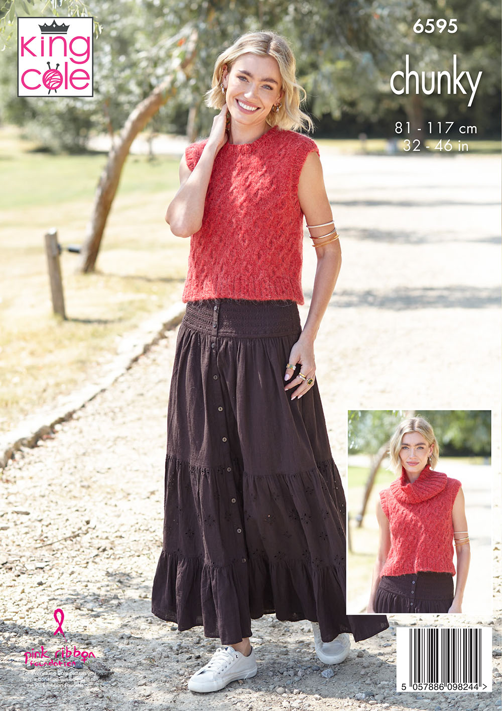 king-cole-patterns-6595-strickanleitung-top-pullover-cowl image 2