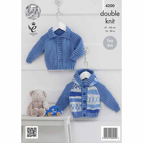 king-cole-4200-strickanleitung-cardigans-cherish-dk-wolle image 2