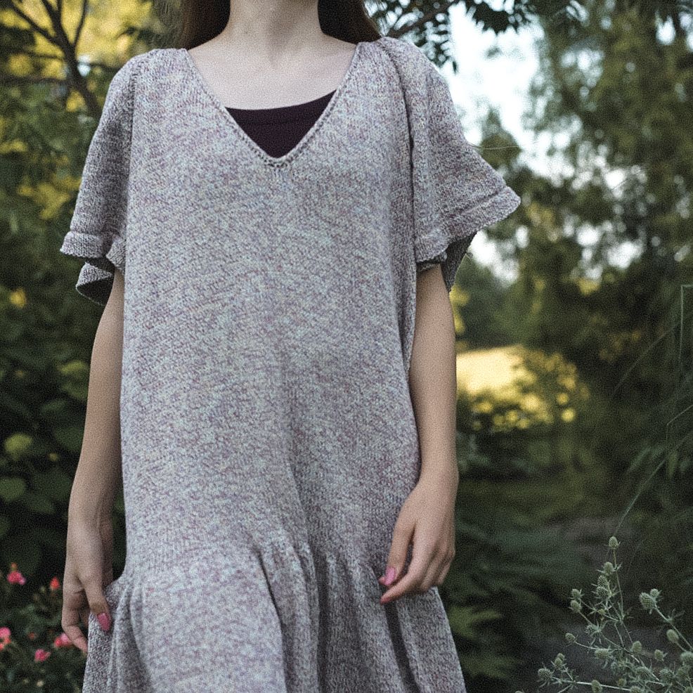 hobbii-mimosa-strickanleitung-kleid-pdf-xs-4xl-top-down image 3