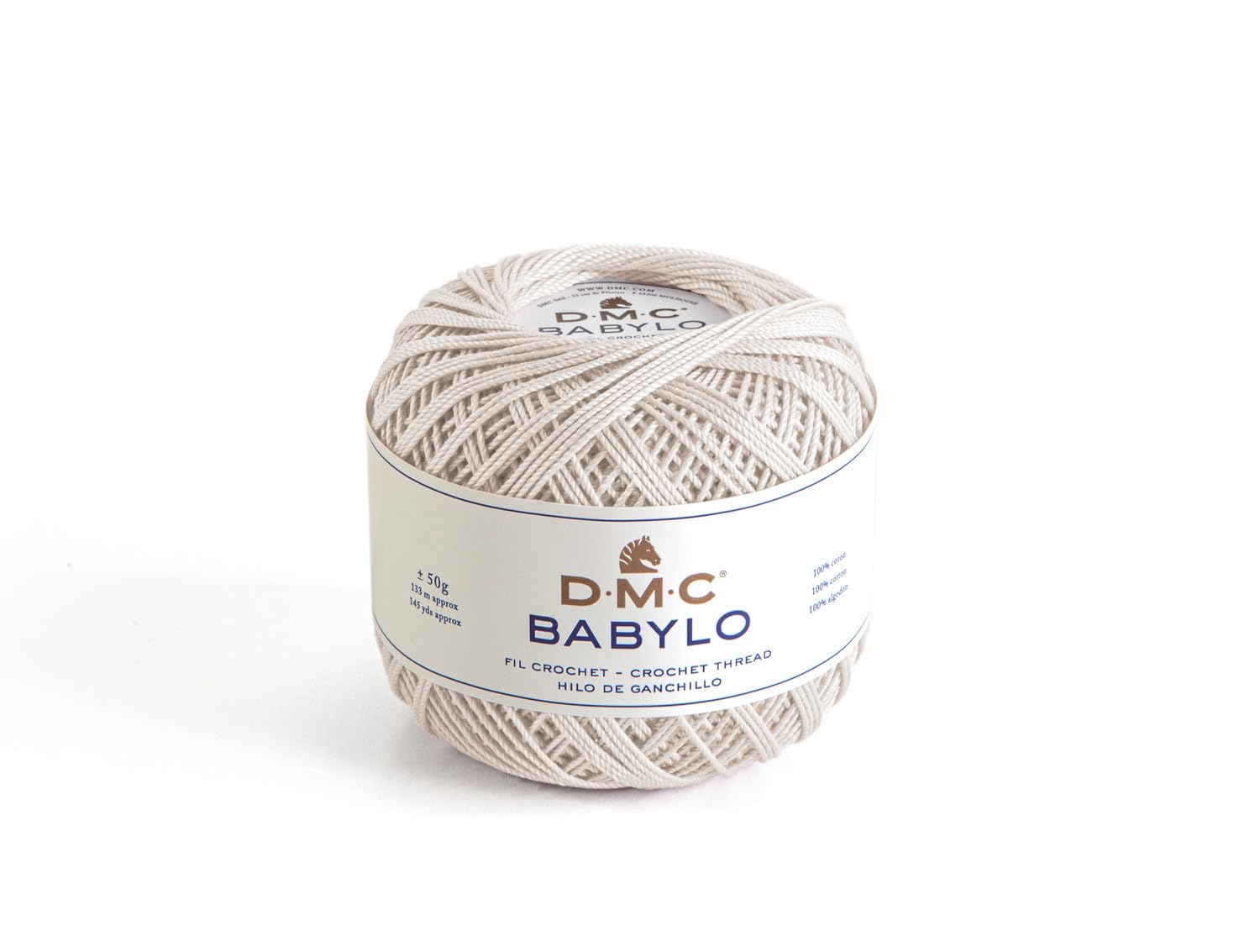 dmc-petra-babylo-nr-10-h-kelgarn-50g-farbe-3865-baumwolle image 1