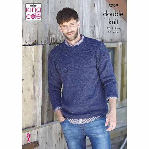 king-cole-5799-herrenpullover-strickanleitung-dk image 1