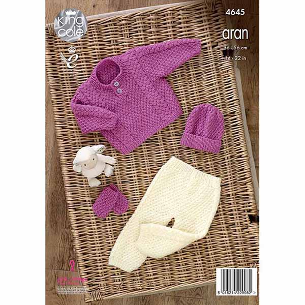 king-cole-4645-strickanleitung-set-comfort-aran-baby image 2