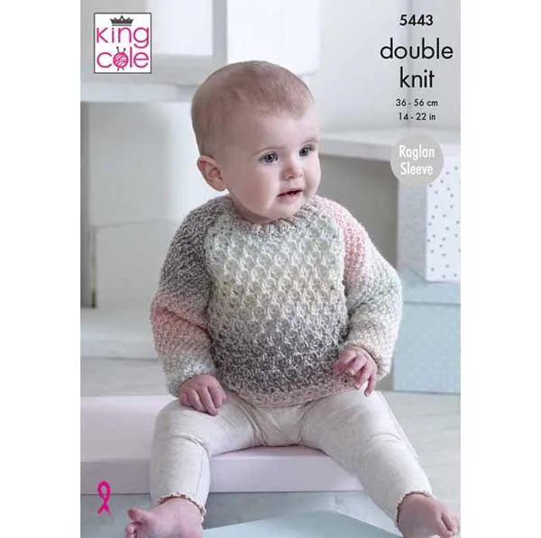 king-cole-patterns-5443-pullover-decke-strickanleitung-melody-dk image 1
