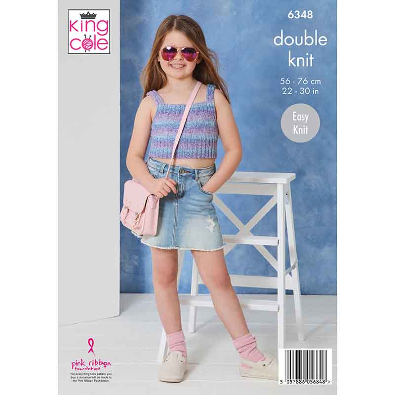 king-cole-patterns-6348-cardigan-top-strickanleitung-dk image 2