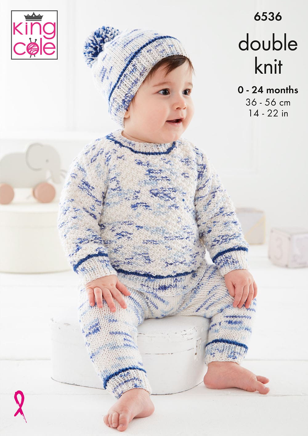 king-cole-6536-baby-set-strickanleitung-dot-dot-dash-dk image 1