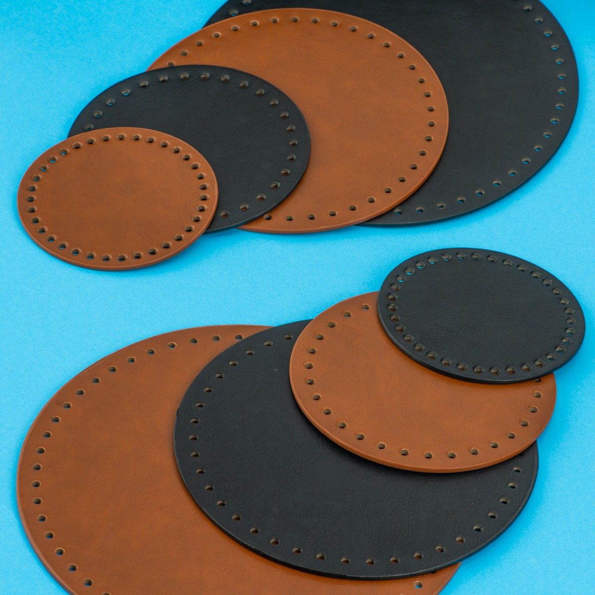 hobbii-taschenboden-rund-25-cm-schwarz-pu-leder image 4
