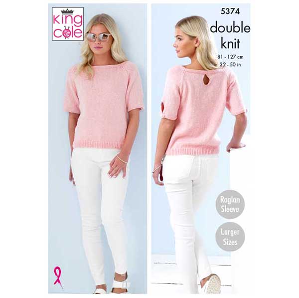 king-cole-5374-strickanleitung-pullover-cotton-top-dk image 1
