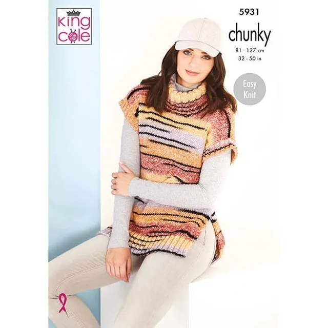 king-cole-5931-strickanleitung-pullunder-chunky-safari image 1