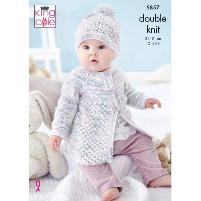 king-cole-patterns-5857-strickanleitung-baby-mantel-dk image 1