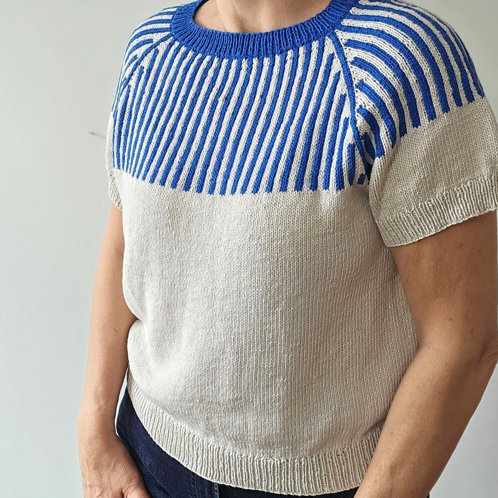 hobbii-anleitungen-bl-linjer-t-shirt-xs-2xl-baumwolle image 2