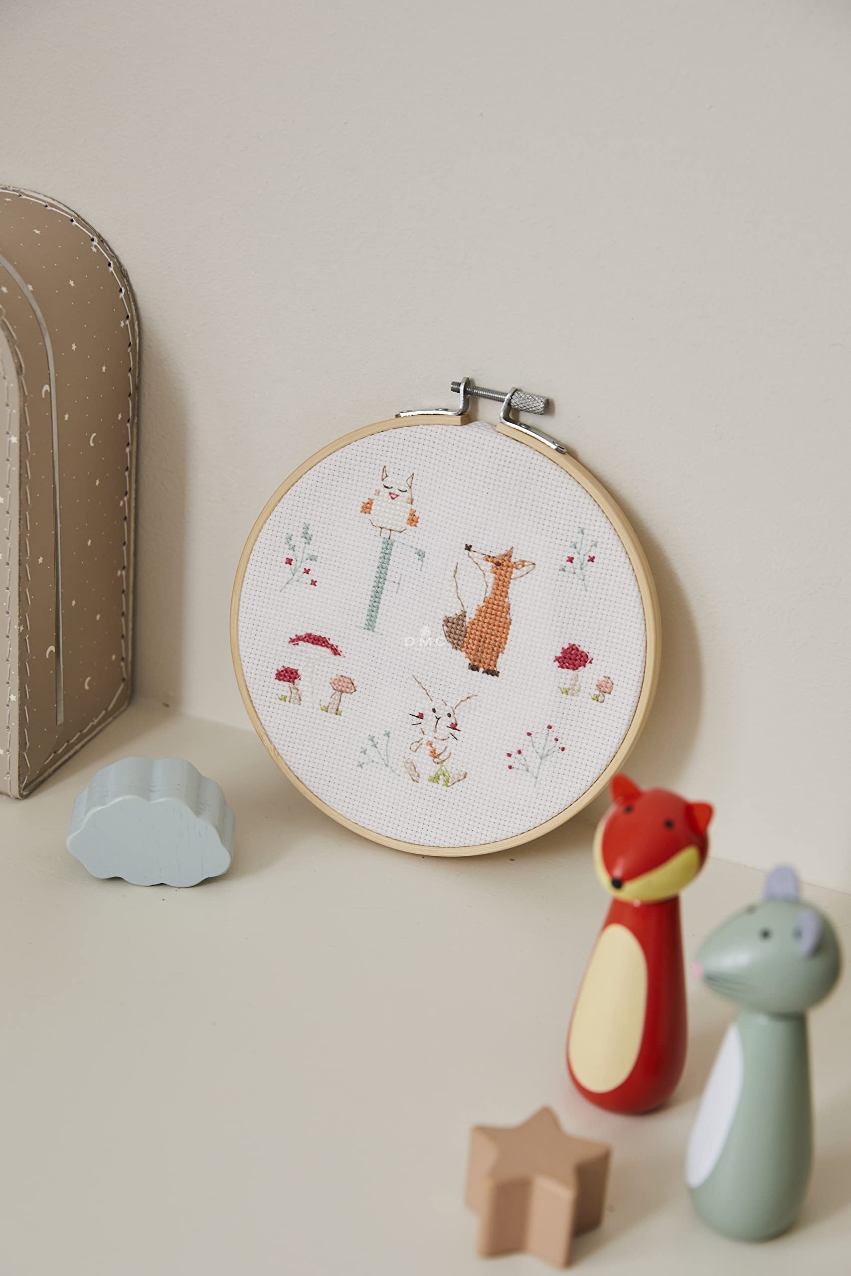 dmc-kreuzstich-set-waldfreunde-monogramm-kinderzimmer image 4
