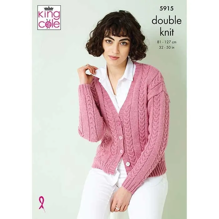 king-cole-5915-strickanleitung-pullover-cardigan-luxury-merino-dk image 1