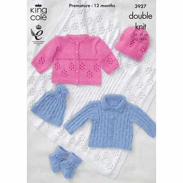 king-cole-3927-strickanleitung-jacken-m-tzen-cottonsoft-dk image 1