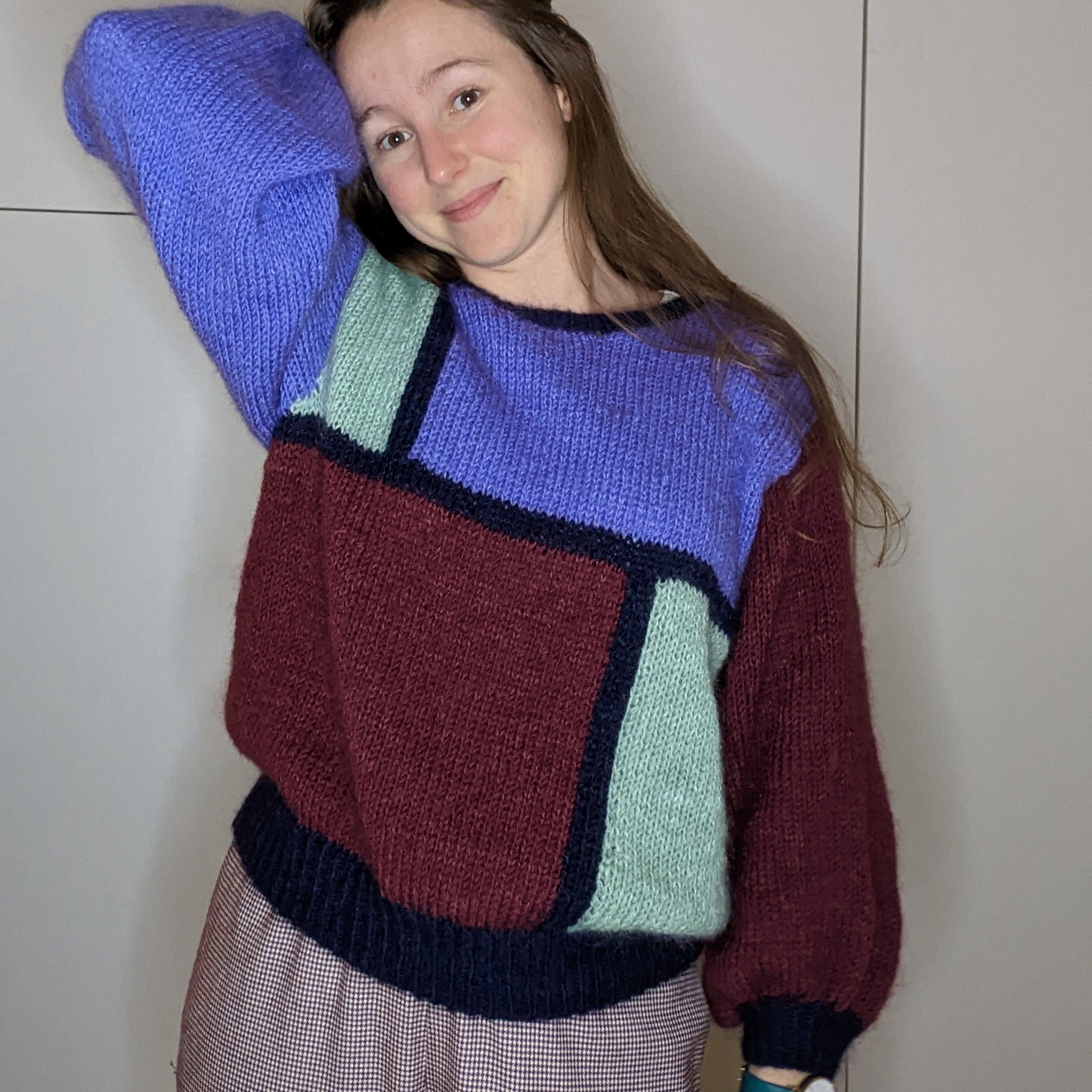 hobbii-anleitungen-mondrian-pullover-xs-xxl-colorblock image 4