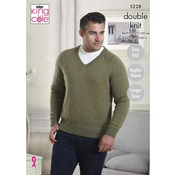 king-cole-5228-strickanleitung-pullover-majestic-dk-mehrgr-en image 1