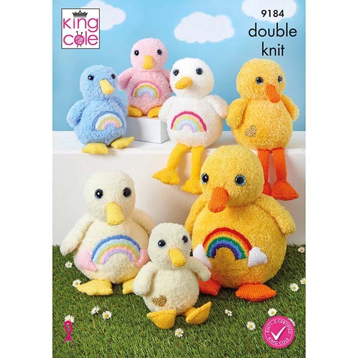 king-cole-patterns-9184-strickanleitung-kuschel-enten-cuddle-ducks image 1