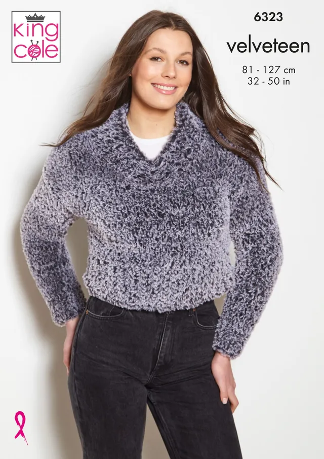 king-cole-6323-pullover-cardigan-strickanleitung-velveteen image 1