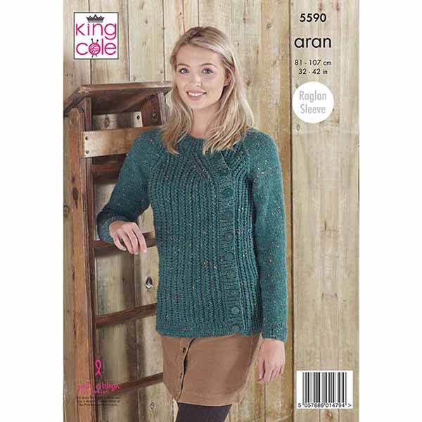 king-cole-patterns-5590-strickanleitung-fashion-aran image 2