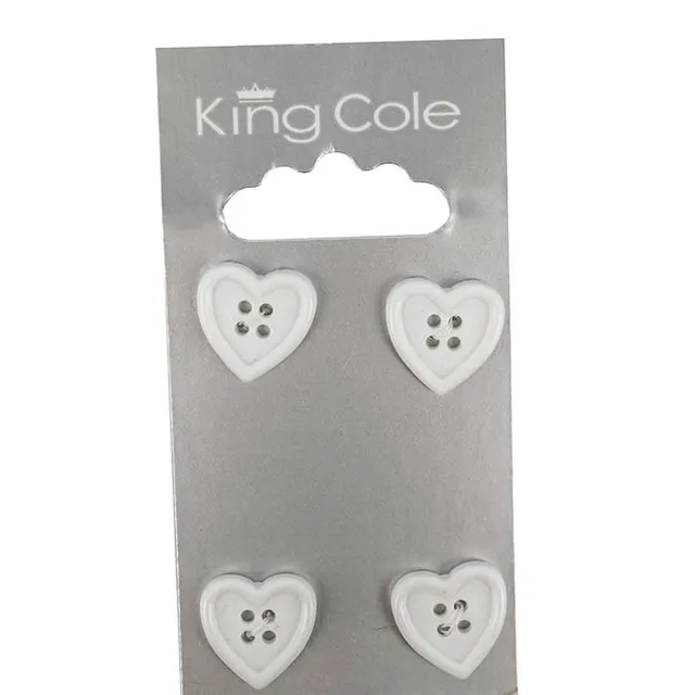 king-cole-haberdashery-herz-kn-pfe-wei-mittel image 1