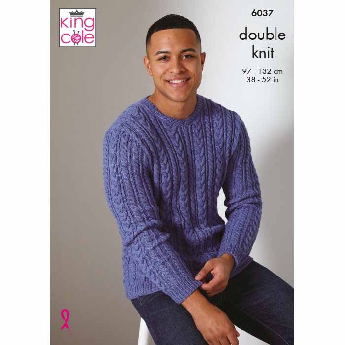 king-cole-6037-strickanleitung-pullover-cottonsoft-dk-baumwolle image 1