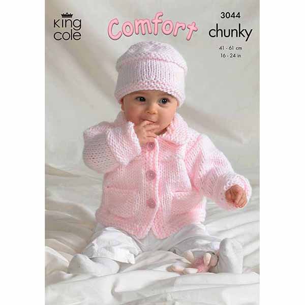 king-cole-patterns-3044-strickanleitung-jacke-pullover-m-tze-chunky image 2