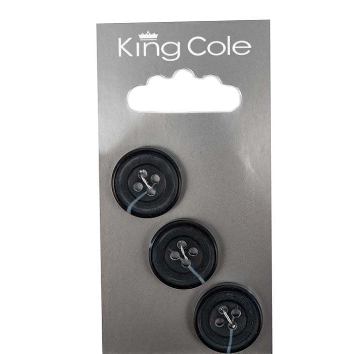 king-cole-haberdashery-shell-kn-pfe-schwarz-medium-rund image 1