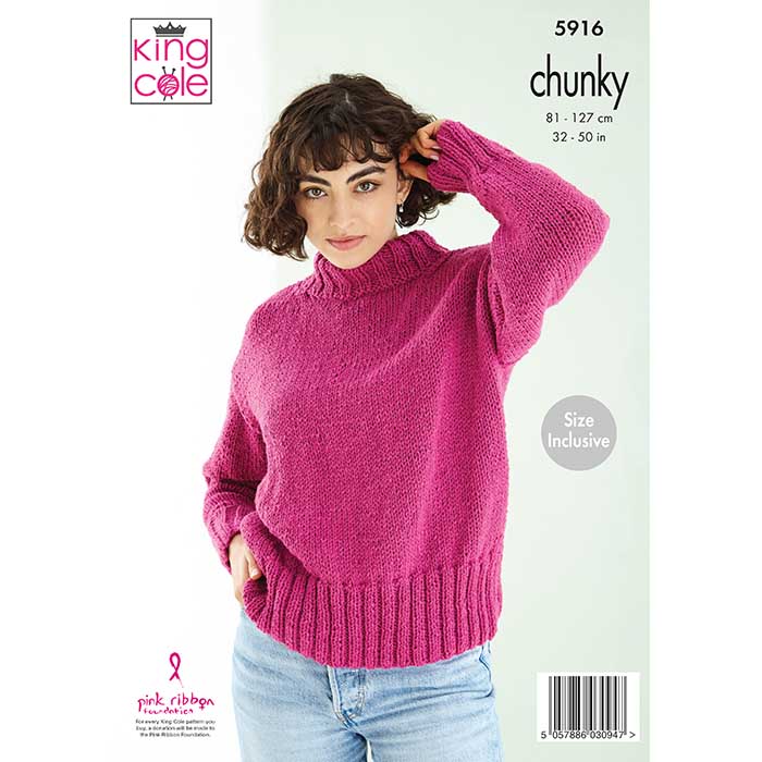 king-cole-5916-pullover-strickanleitung-subtle-drifter-chunky image 2