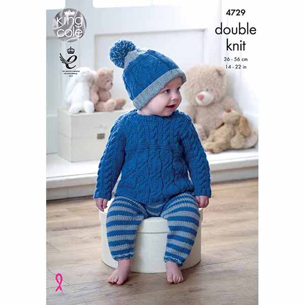 king-cole-4729-baby-set-strickanleitung-comfort-dk image 1