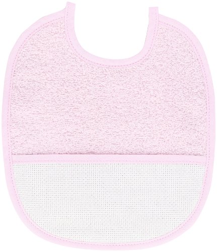 dmc-pink-bib-l-tzchen-rosa-0-3-monate-bestickbar image 3