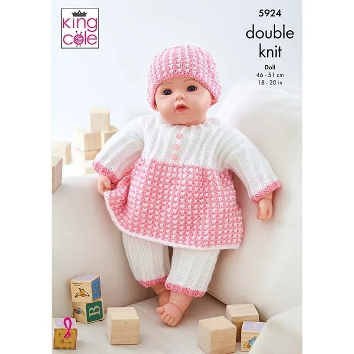 king-cole-patterns-5924-strickanleitung-puppenkleidung-pricewise-dk image 1