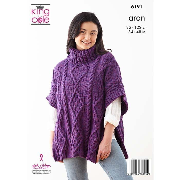 king-cole-patterns-6191-strickanleitung-cape-pullover-m-tze image 2