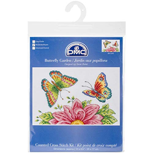 dmc-butterfly-garden-kreuzstich-set-14-count-mehrfarbig image 4