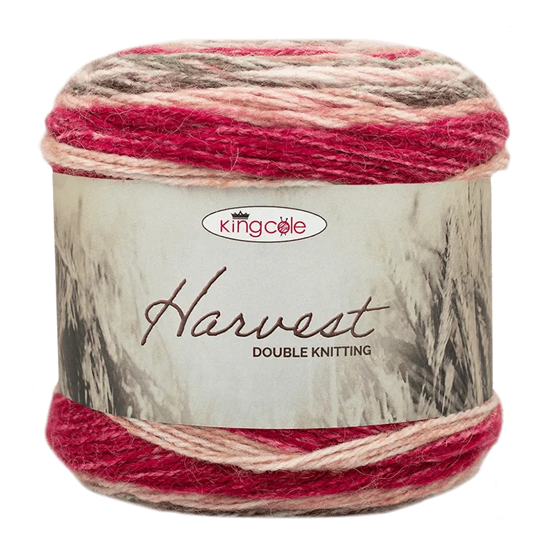 king-cole-harvest-dk-streifengarn-alpaka-bunt-gestreift image 1