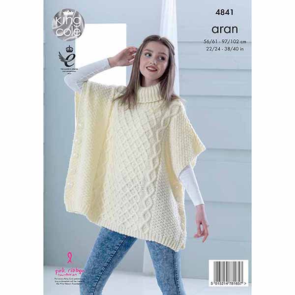 king-cole-patterns-4841-strickanleitung-tabard-fashion-aran image 2