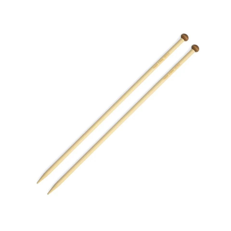 hobbii-bamboo-jackenstricknadeln-4-0-mm-bambus-30-cm image 1