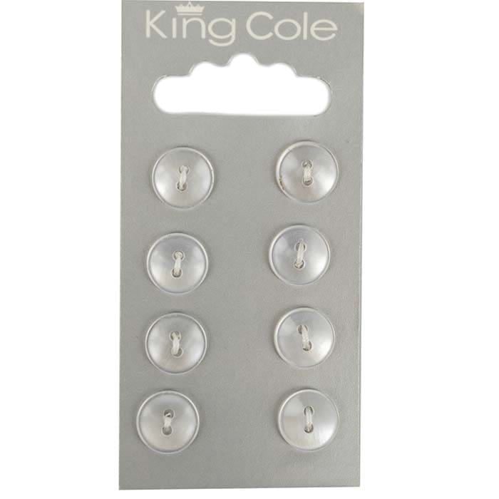 king-cole-haberdashery-round-plastic-button-kn-pfe-transp-klein image 1