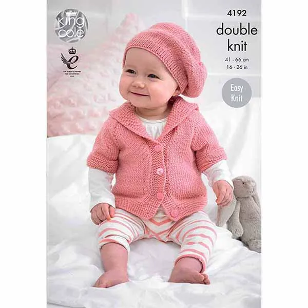 king-cole-4192-strickanleitung-baby-cardigan-m-tze-cherished image 1