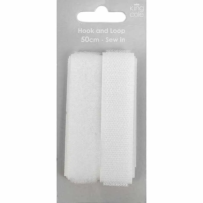 king-cole-haberdashery-hook-loop-klettband-wei-zum-ann-hen image 1