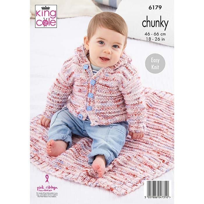 king-cole-6179-jacken-decken-strickanleitung-bumble-chunky image 2