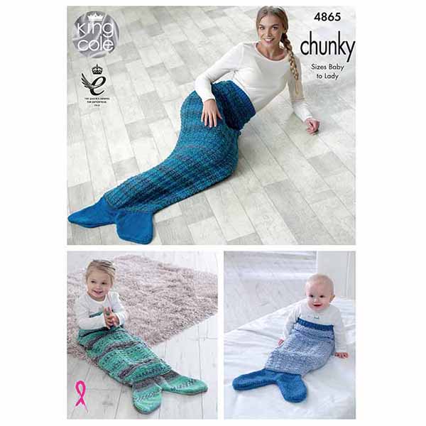 king-cole-patterns-4865-strickanleitung-meerjungfrau-chunky image 1
