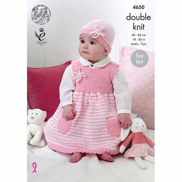 king-cole-4650-kleider-m-tzen-strickanleitung-cherished-dk image 1