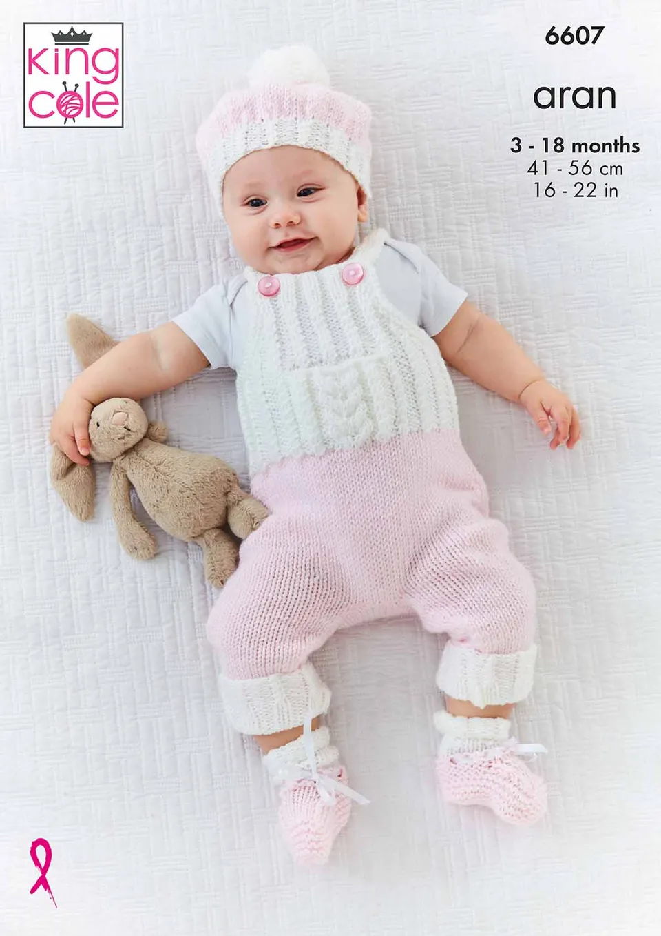 king-cole-patterns-6607-strickanleitung-baby-set-cherished-aran image 1