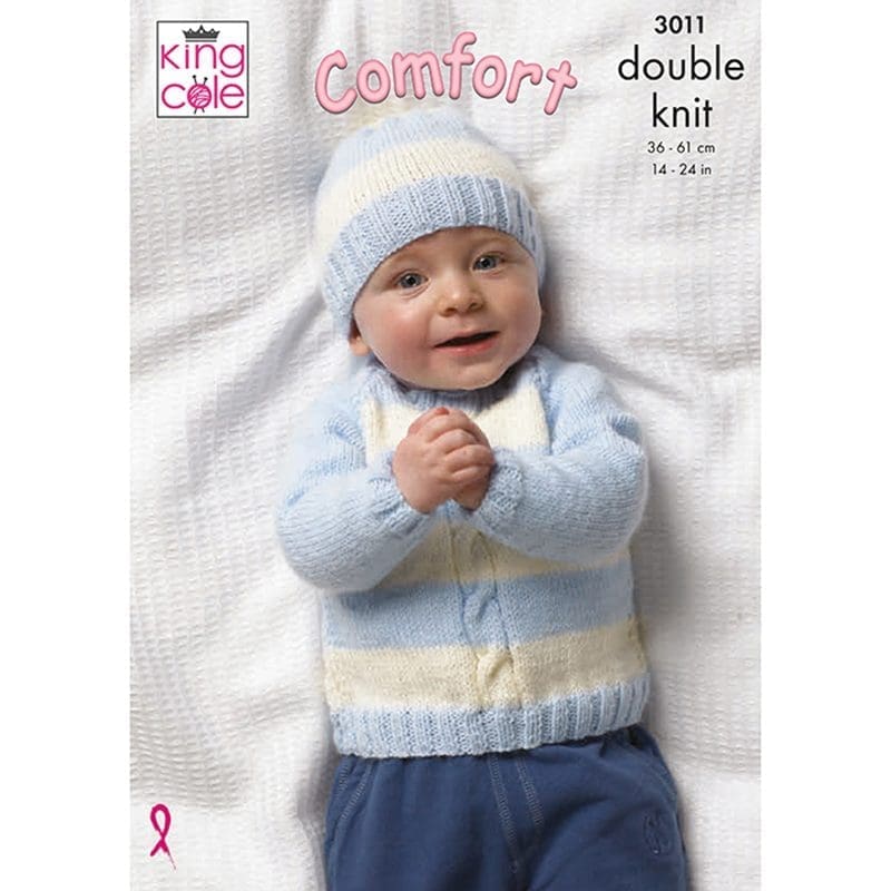 king-cole-3011-cardigan-pullover-strickanleitung-comfort-dk image 2