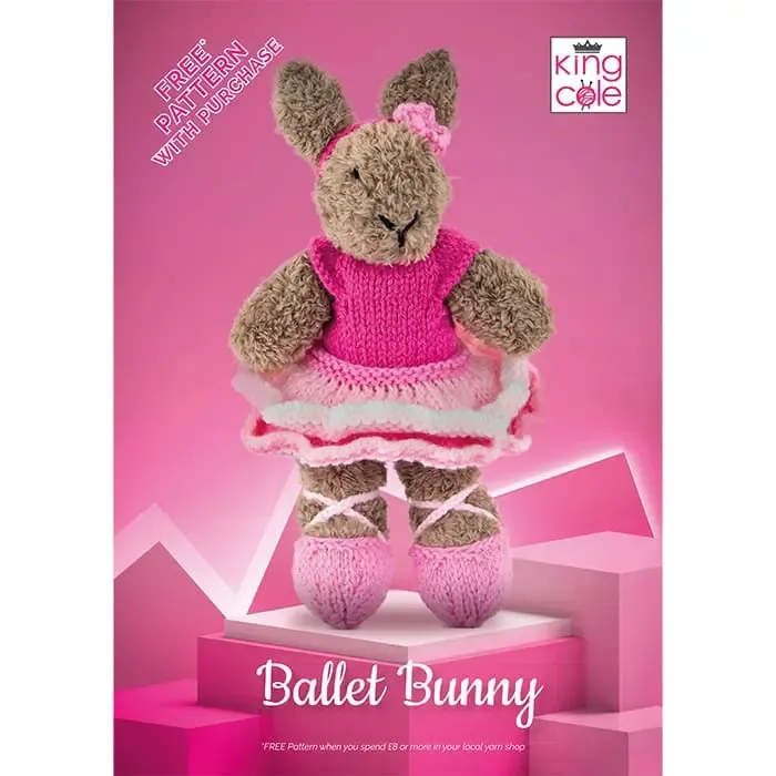 king-cole-ballerina-bunny-anleitung-truffle-dk-50g image 1
