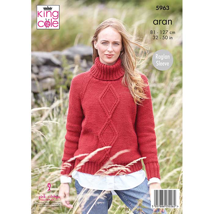 king-cole-5963-pullover-strickanleitung-wool-aran image 2