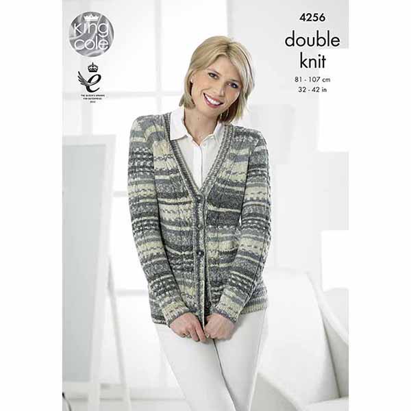 king-cole-patterns-4256-strickanleitung-jacke-drifter-dk image 1